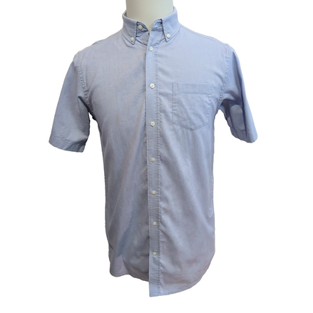 Chemise NAUTICA Enfant / Ado XL Lilas Modèle Stretch Manches Courtes Poche