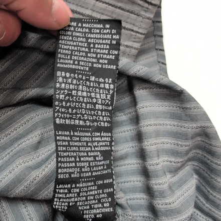 Chemise Harley Davidson XL Gris Rayures Manches courtes HD N°1 2 Poches