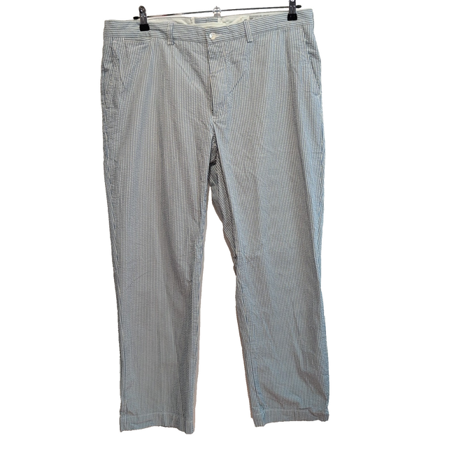 Pantalon Chino Polo Ralph Lauren W40 L32 Seersucker Rayé Bleu