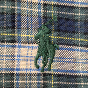 Chemise Ralph Lauren verte et marine à carreaux taille XXL logo vert #2567