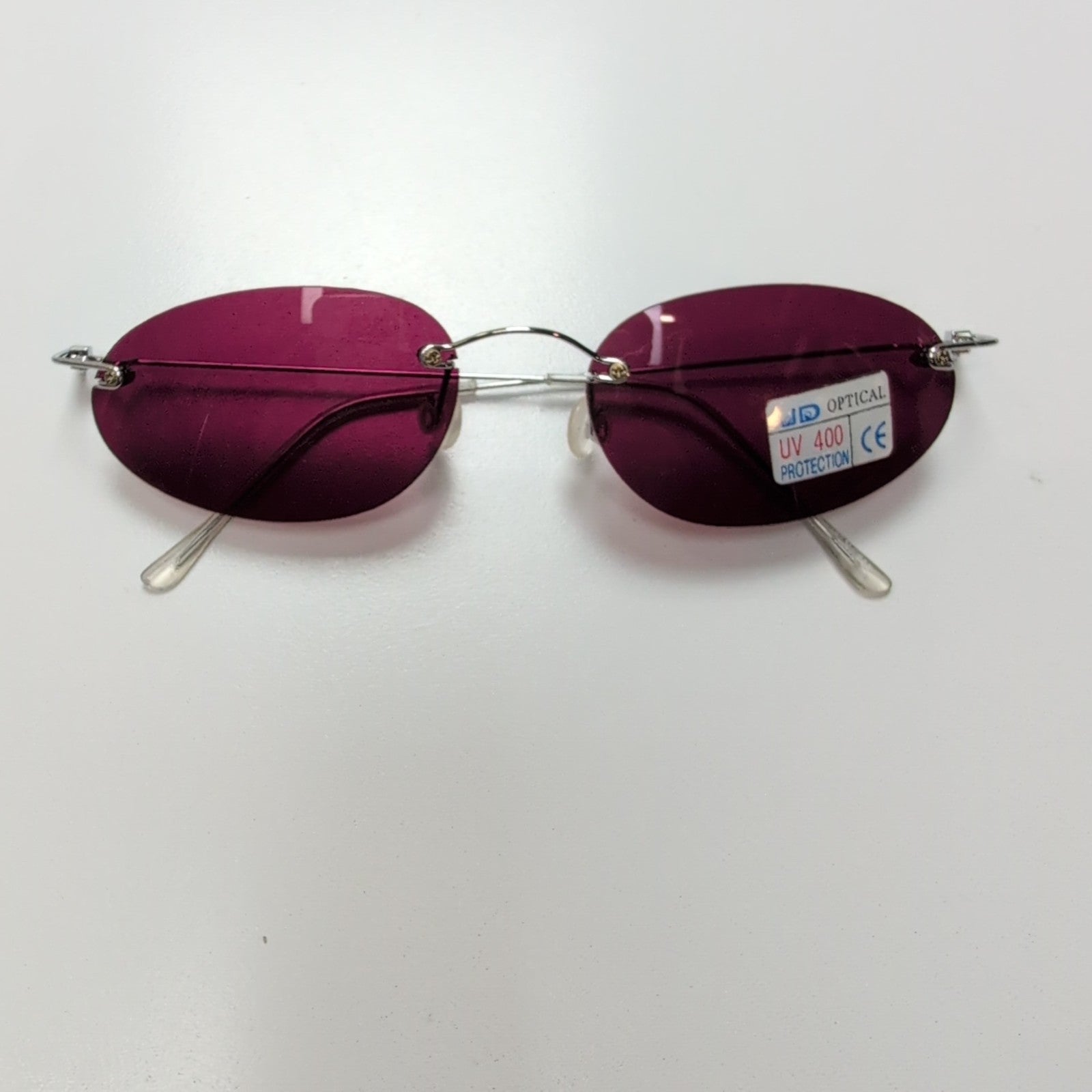Lunettes de soleil Y2K JD Optical Luxury Sans Monture Branches Ultra Fines