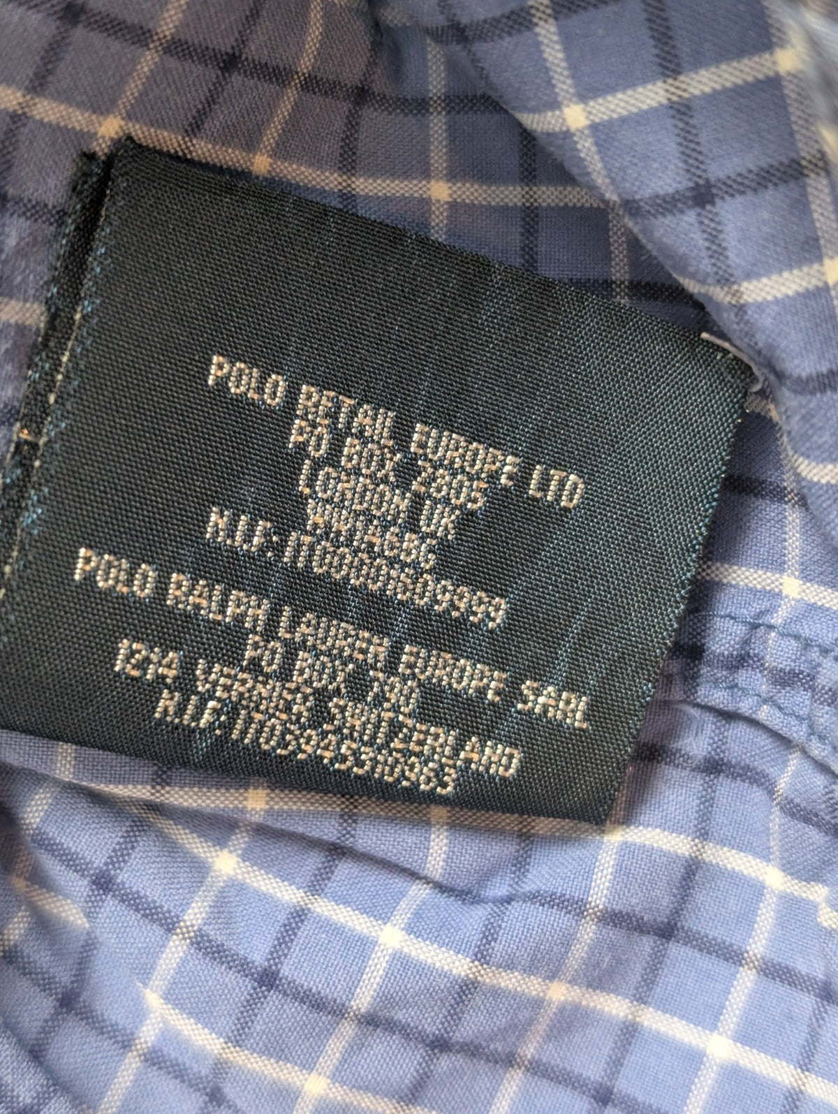 Chemise Polo Ralph Lauren Shirt Enfant XL 16 18 Ans Custom Fit Carreaux Bleu