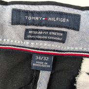 Pantalon chino Tommy Hilfiger stretch noir taille W34xL32 FR44 #49ct