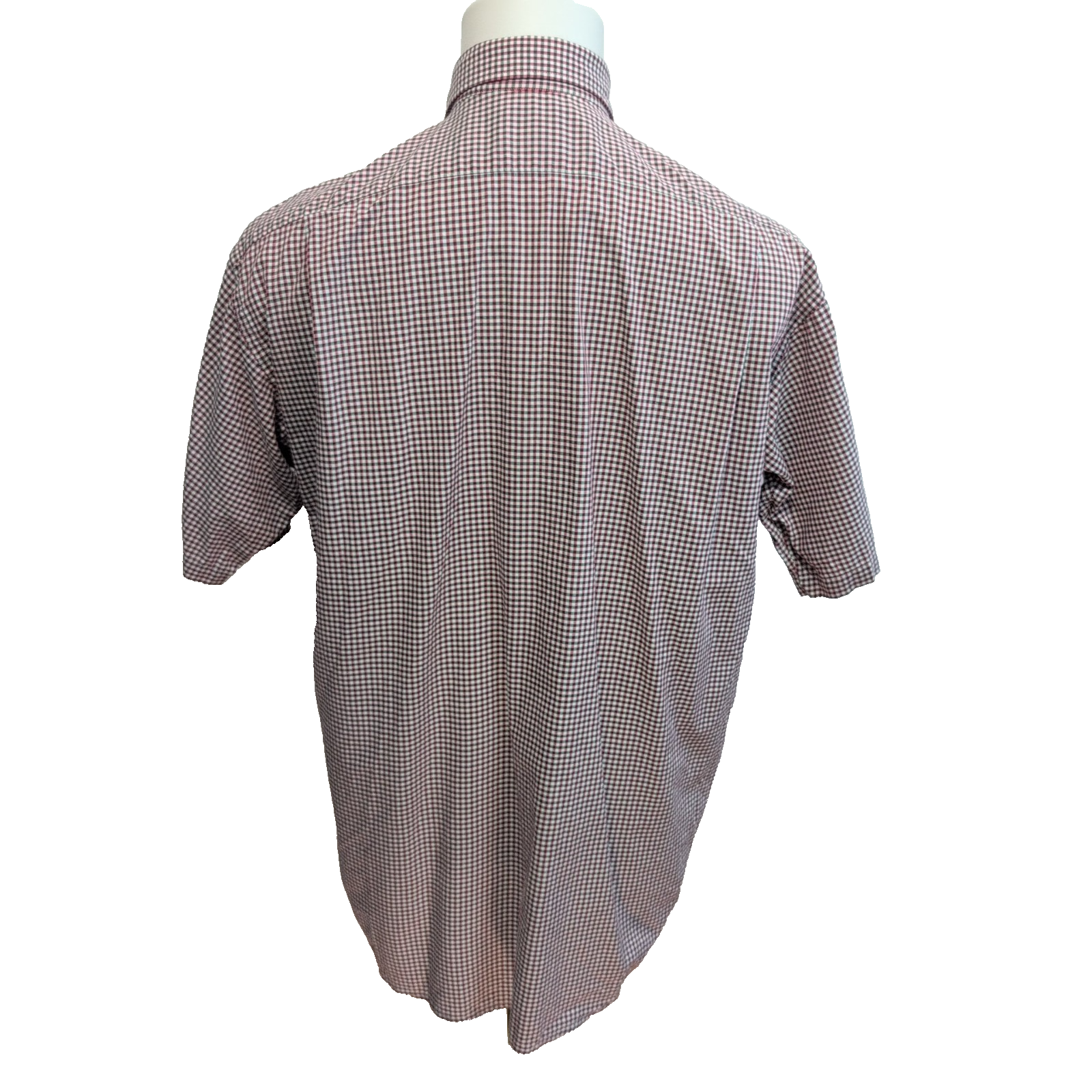 Chemise Lacoste 40 L Rouge Vert Carreaux Logo Crocodile Manches Courtes