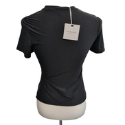 Haut Vander Rock Femme M Noir Uni Manches Courtes Extensible Neuf