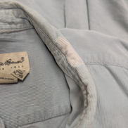 Chemise EDDIE BAUER T.XL TALL Velours Côtelé Vert Pâle Vtg