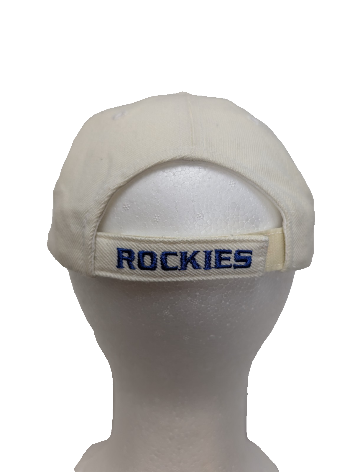 Casquette PUMA Colorado Rockies Vintage Blanche Logo Brodé Argent Bleu