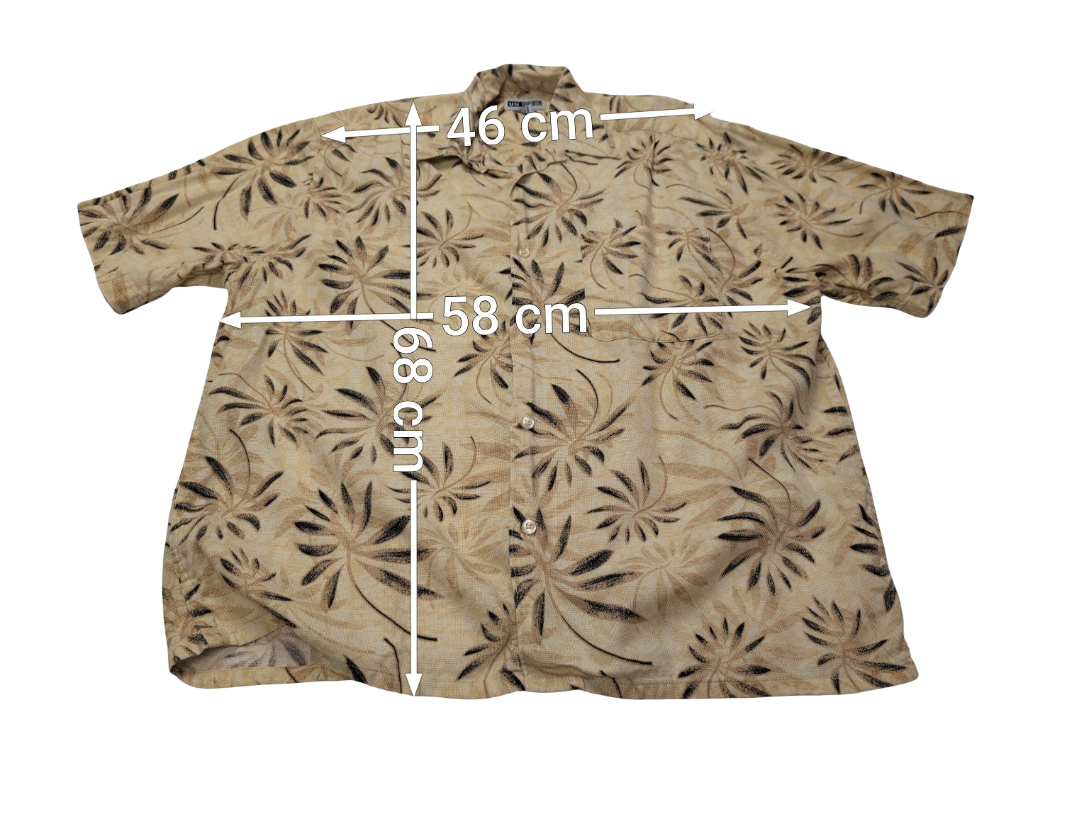 Chemise hawaïenne Un Tied manches courtes taille M #587 hawaienne