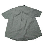 Chemise CHAPS verte à carreaux manches courtes taille XL #3e