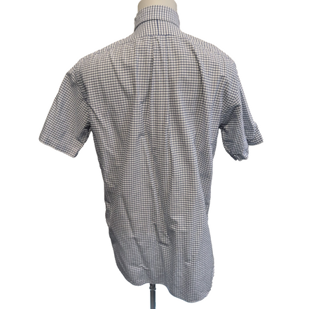 Chemise Ralph Lauren Taille M Classic Fit Bleue Carreaux Oxford Manches Courtes