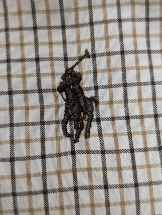 Ralph Lauren Chemise L Carreaux Marron Beige Noir