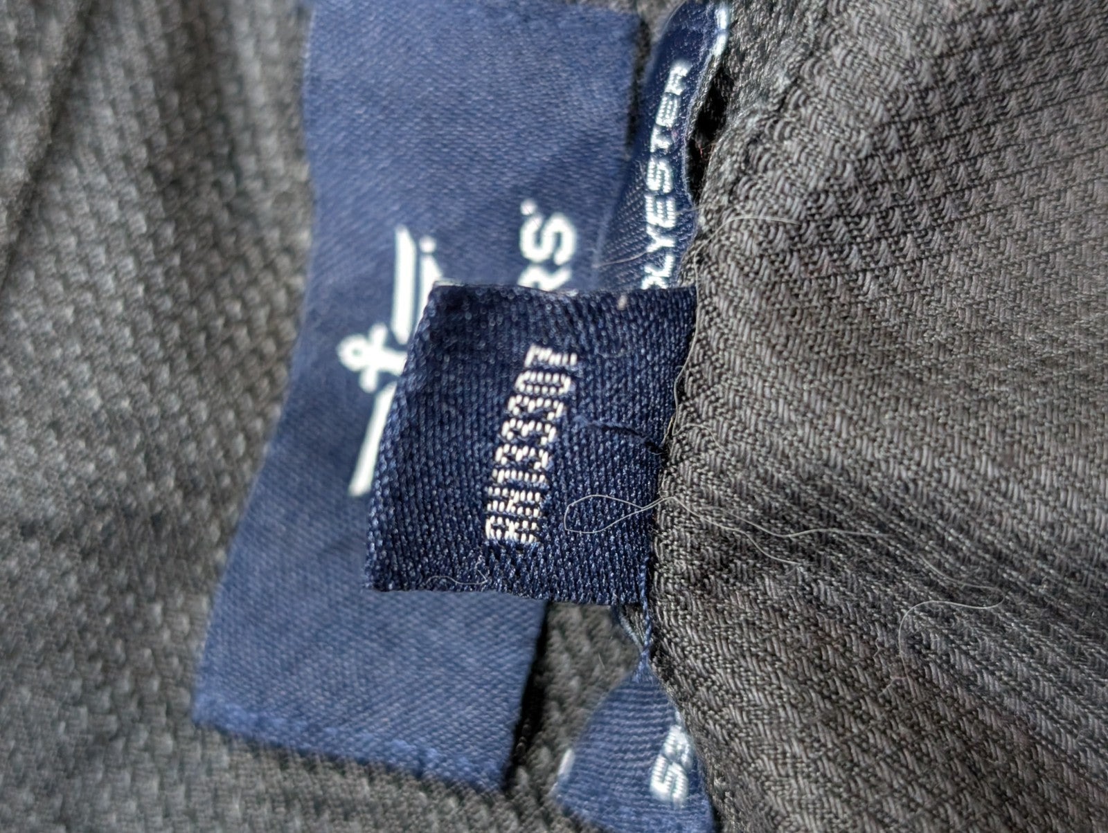 Chemise Dockers noire unie taille L manches longues homme