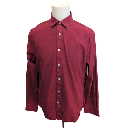 Chemise Tommy Hilfiger Rouge à Motifs Manches Longues Slim Fit - Taille L