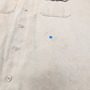 Chemise Dickies 3XL Made in Honduras Beige Workwear Manches Courtes