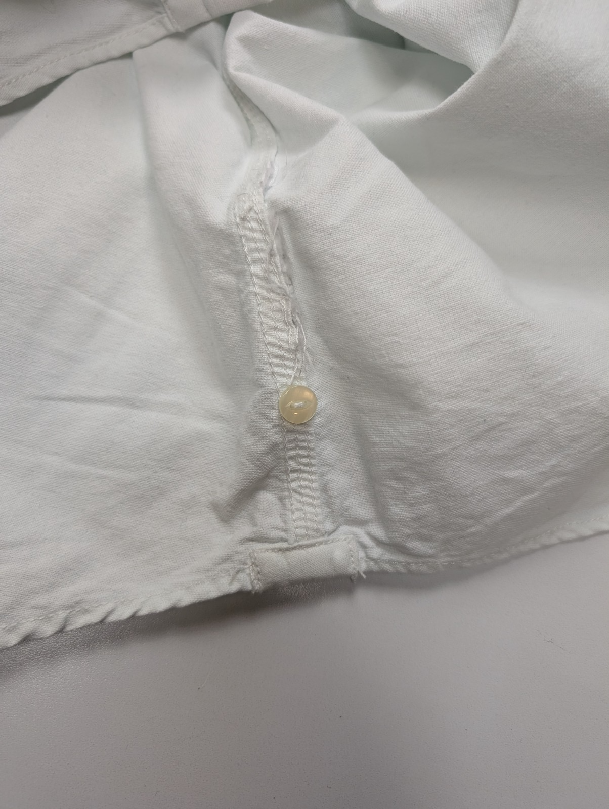 Chemise Levi's Blanche Coupe Slim Fit Manches Longues Taille L