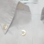 Chemise YVES SAINT LAURENT Blanc Uni Taille 39 M/L Logo Brodé Manches Longues