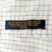 Chemise Tommy Hilfiger Homme Taille M Blanche petits Carreaux Col Pression