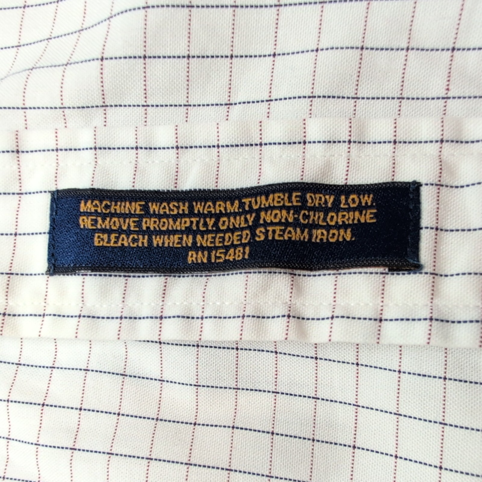 Chemise Tommy Hilfiger Homme Taille M Blanche petits Carreaux Col Pression