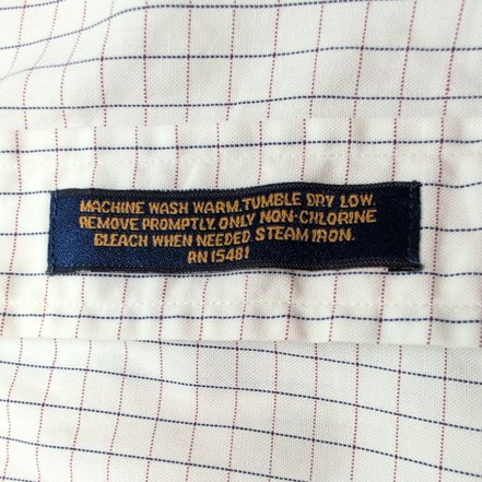 Chemise Tommy Hilfiger Homme Taille M Blanche petits Carreaux Col Pression