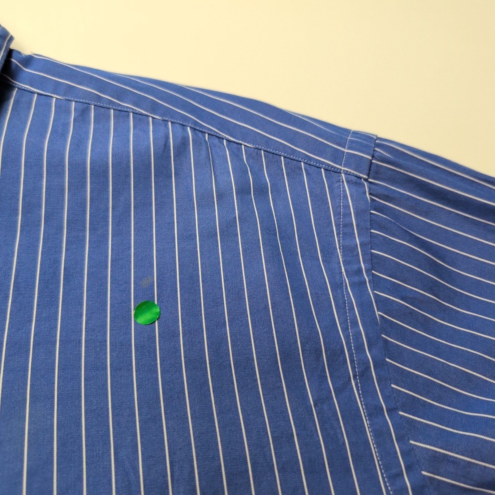 Chemise Ralph Lauren XXL Classic Fit Bleu Rayures Logo Rouge manches longues