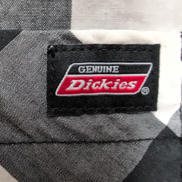 Chemise Dickies 2XL Noir Gris Carreaux Workwear Manches Courtes