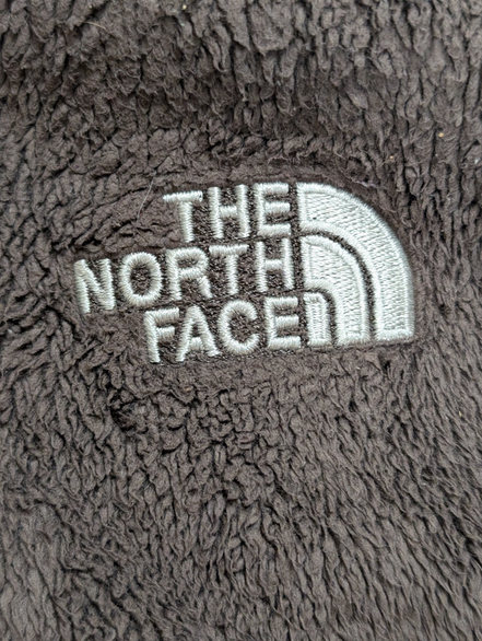 Veste Polaire The North Face Poils Longs Marron Brodée - Taille M