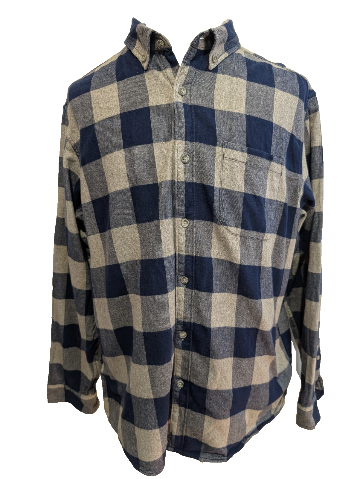 🏔️ Chemise EDDIE BAUER XL Flanelle Classic Fit Carreaux |303S