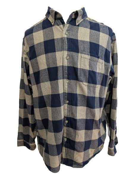 🏔️ Chemise EDDIE BAUER XL Flanelle Classic Fit Carreaux |303S
