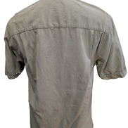 Chemise Hawaïenne Cubavera Soie & Coton Vert Pâle Palmiers - Taille S