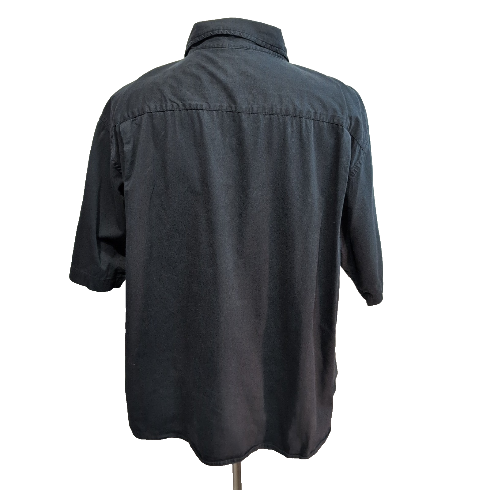 Chemise Wrangler Manches Courtes Noire à Poches Taille 3XL