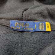 Polo Ralph Lauren Pull Hoodie Sweatshirt Capuche Coton Noir S Logo Blanc