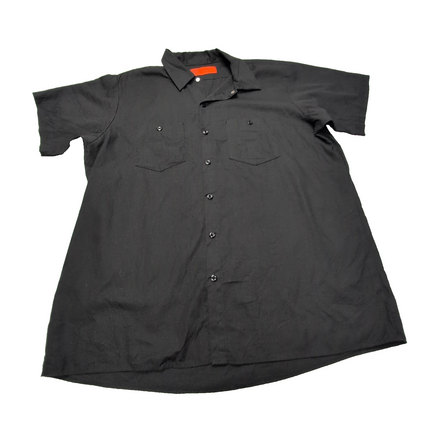 Chemise Dickies noire unie manches courtes taille XL  2 poches homme