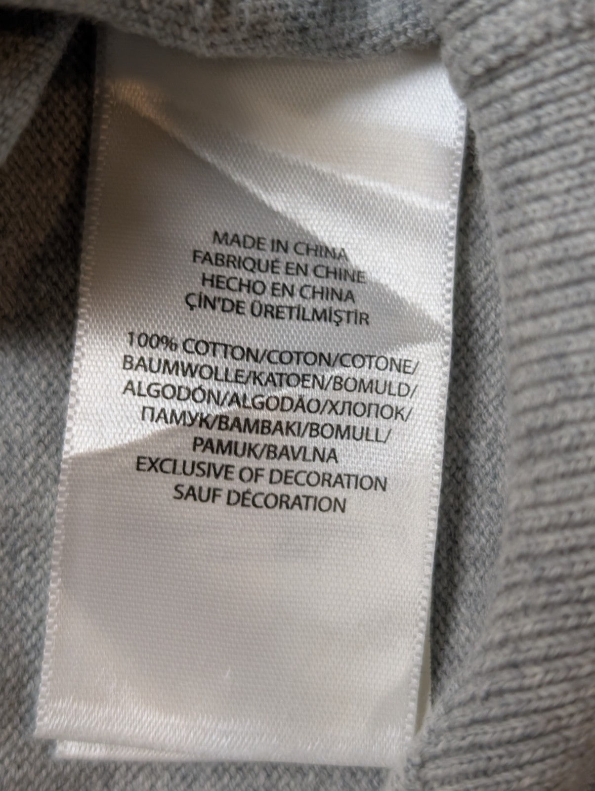 Pull POLO RALPH LAUREN Homme XL Gris Foncé Col V Logo Ton sur Ton Excellent État
