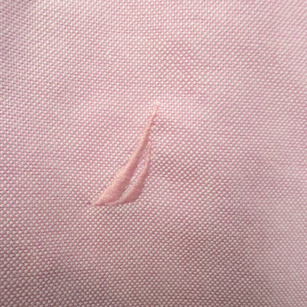 Chemise Nautica L/XL Rose Pâle Vintage Oxford 100% Coton