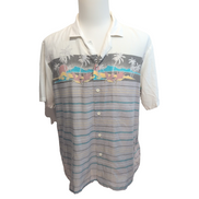 Chemise Hawaïenne Desica YM Rayonne Polyester Made in USA XL