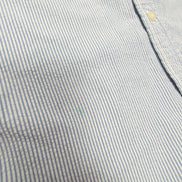 Chemise L.L. Bean à rayures bleues taille L #158e