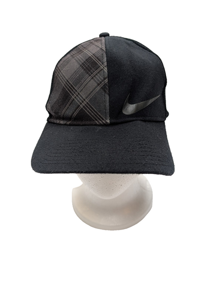 Casquette NIKE GOLF Vintage Noire et Grise Tour de tête 58 cm Sans Réglage
