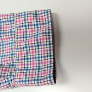 Chemise Ralph Lauren XL Coton Stretch Carreaux Bleu Rose Logo Bleu