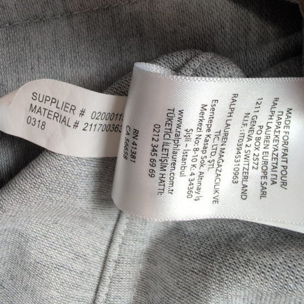 Chemise Ralph Lauren XS Coton Piqué Logo Marron Manches Longues Excellent État