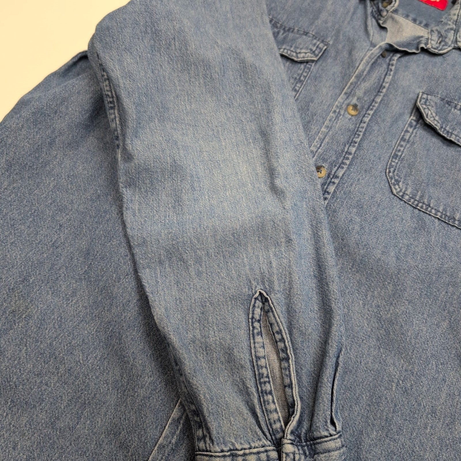 Wrangler chemise jean vintage bleu 2 poches à rabat taille M