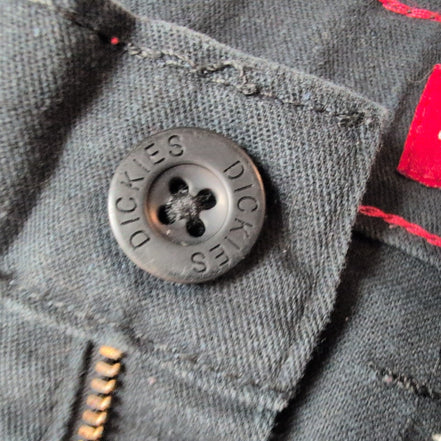 Short Dickies Chino Noir Garçon 16 Ans Taille Réglable Très Bon État