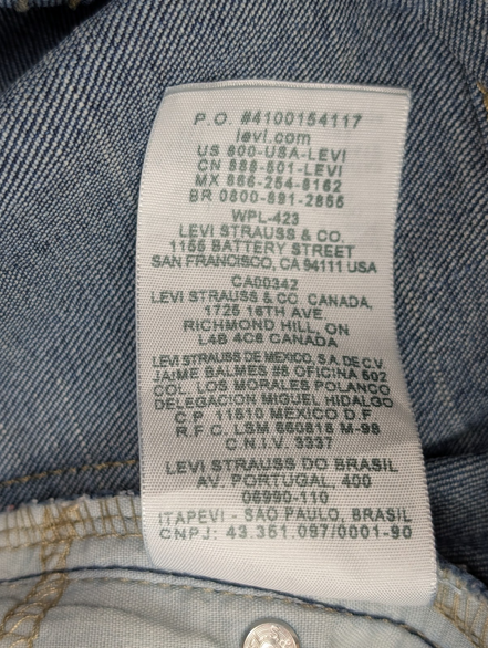 Jean Levi's 535 Femme Bleu Super Skinny Legging Stretch W24 T34