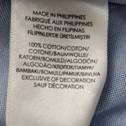 Chemise Ralph Lauren bleue manches courtes logo bleu avec poche taille M oxford 