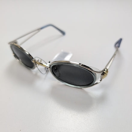 🦁 Lunettes de soleil Y2K Double Branche Lion Sculpté Doré et Chrome