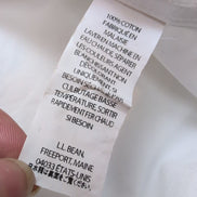 Chemise L.L. BEAN Homme L Blanche Manches Longues Wrinkle Resistant