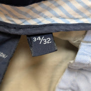 Pantalon Chino Tommy Hilfiger à Pinces Coupe Vintage Crème W34 L32