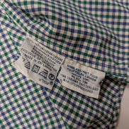 Chemise Polo Ralph Lauren Shirt L Custom Fit Carreaux Vert Bleu Button Down Logo