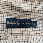 Chemise Polo Ralph Lauren Shirt L Carreaux Marron Beige Noir Button Down