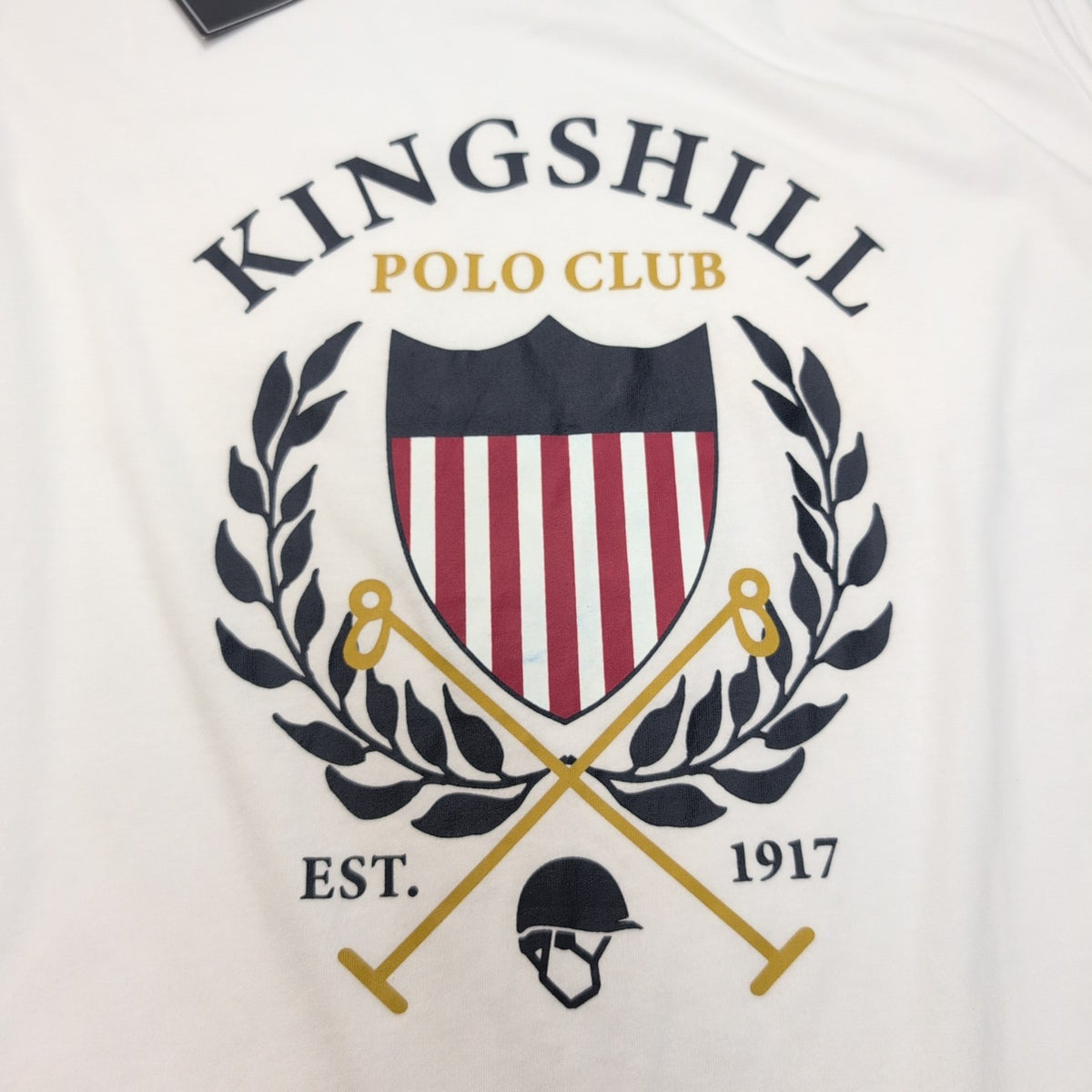 Débardeur Kingshill Polo Club 2XL Blanc Neuf Étiquette 100% Coton