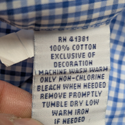 Chemise Polo Ralph Lauren Shirt L Petits Carreaux Bleu Blanc Button Down Logo